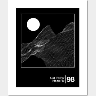 Cat Power - Moon Pix / Minimalist Artwork Design Posters and Art